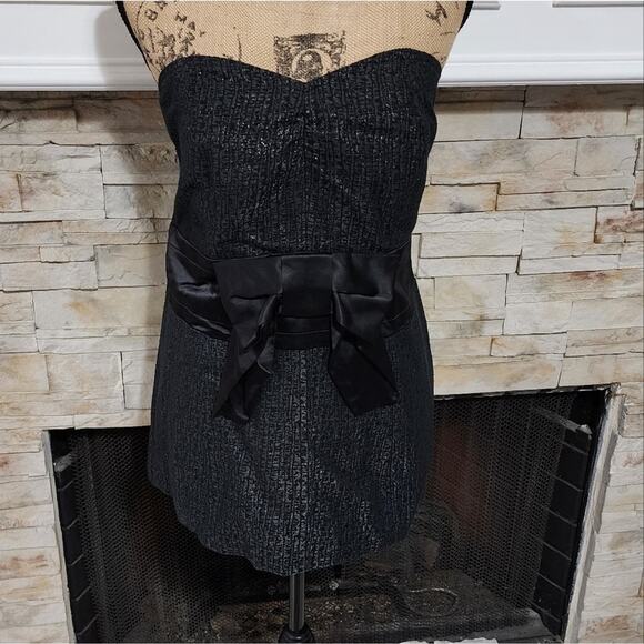 Lane Bryant black bow‎ detail corset babydoll peplum party sweetheart top 16 - Picture 2 of 9